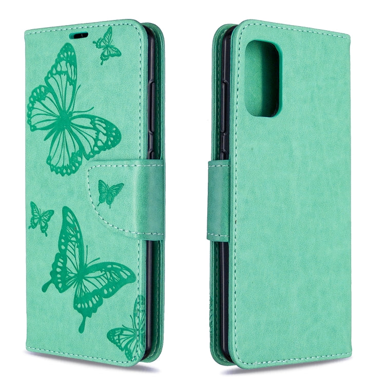 Two Butterflies Embossing Pattern Horizontal Flip Leather Case with Holder & Card Slot & Wallet & Lanyard My Store