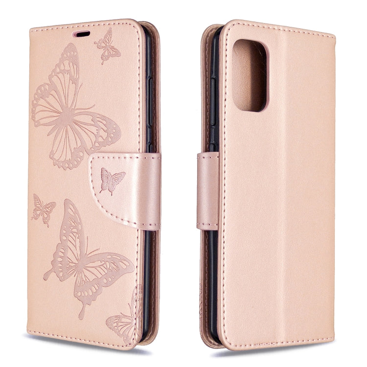 Two Butterflies Embossing Pattern Horizontal Flip Leather Case with Holder & Card Slot & Wallet & Lanyard My Store