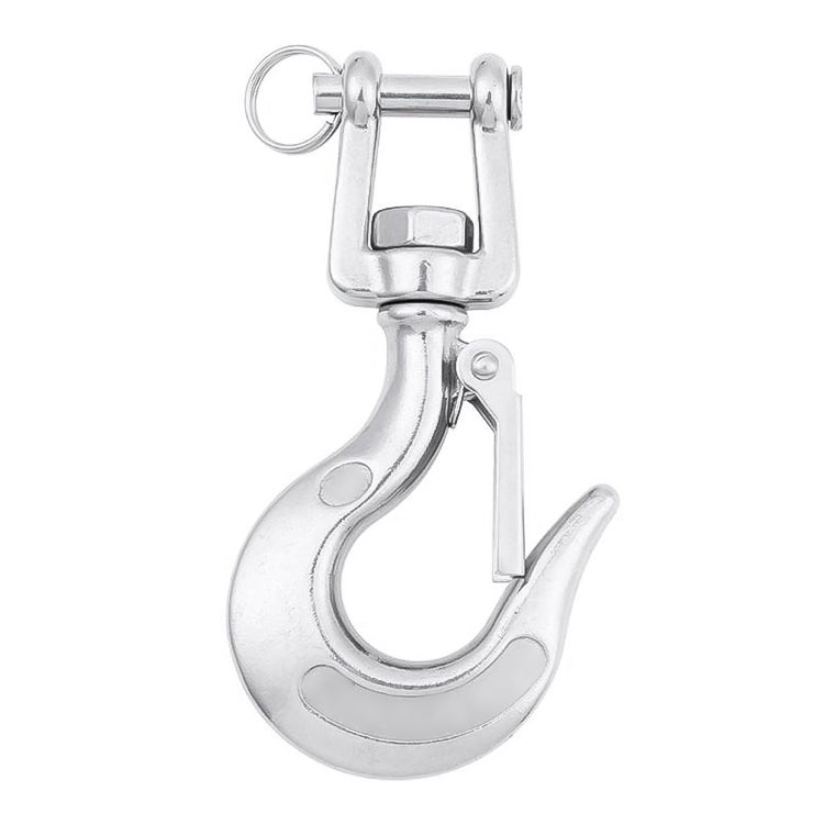 304 Stainless Steel Rotatable Fork Hoist Chain Lifting Cargo Hook-Reluova