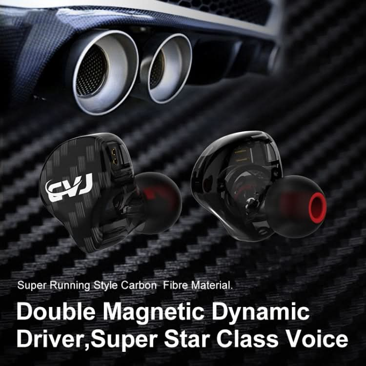 CSA Dual Magnetic Coil Iron Hybrid Drive HIFI In-ear Wired Earphone