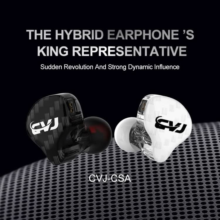 CSA Dual Magnetic Coil Iron Hybrid Drive HIFI In-ear Wired Earphone