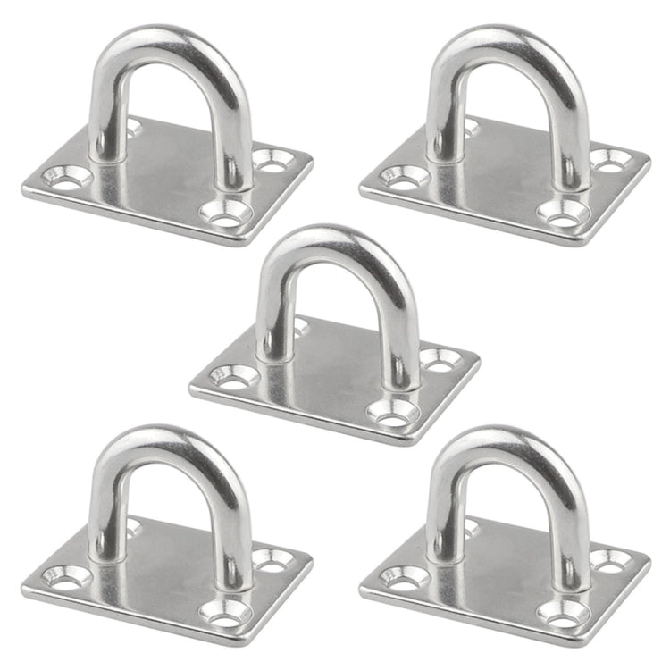 5 PCS 6mm 316 Stainless Steel Ship Square Door Hinges Buckle