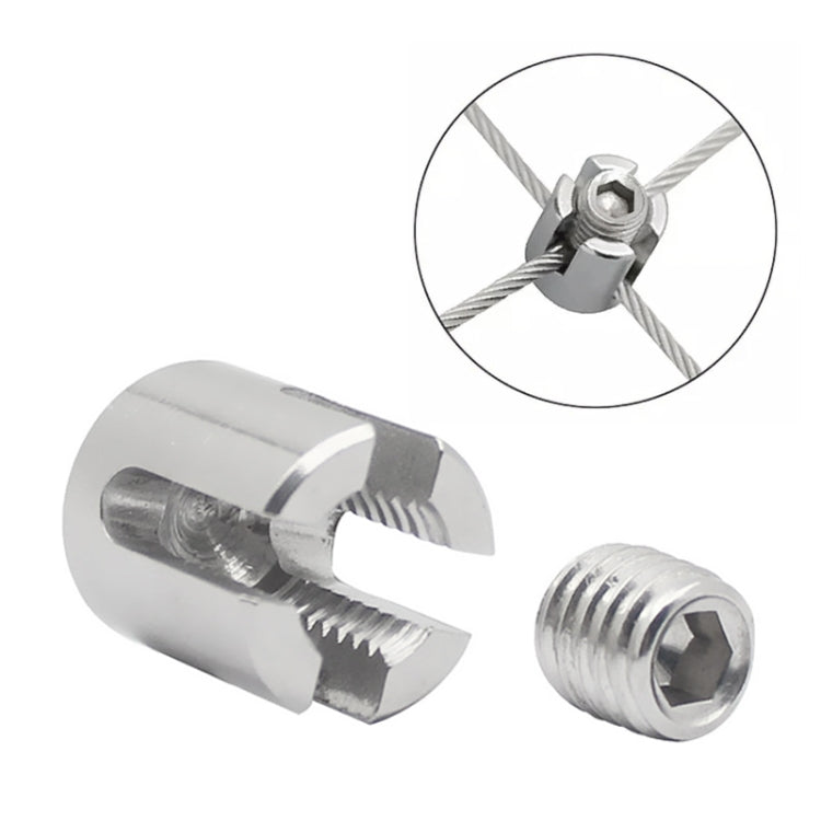 316 Stainless Steel Garden Wire Rope Cross Fixed Clip My Store