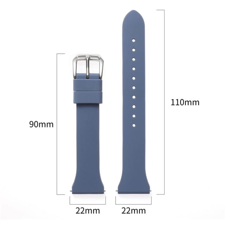 Universal T-buckle Silicone Watch Band