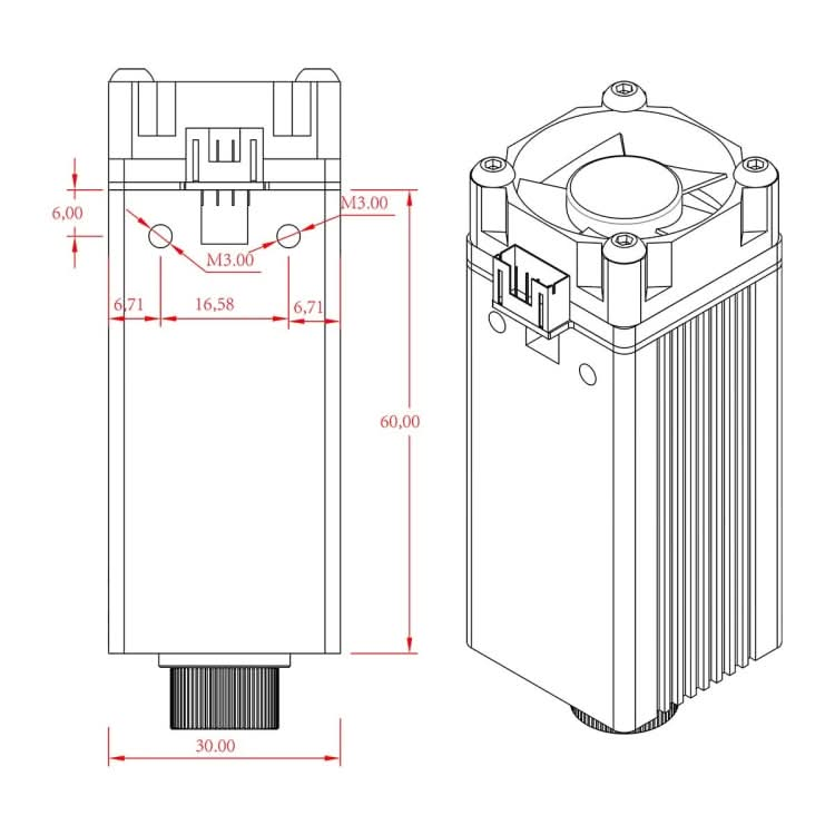 NEJE B30635 500MW 405nm Laser Engraver Module Kits My Store