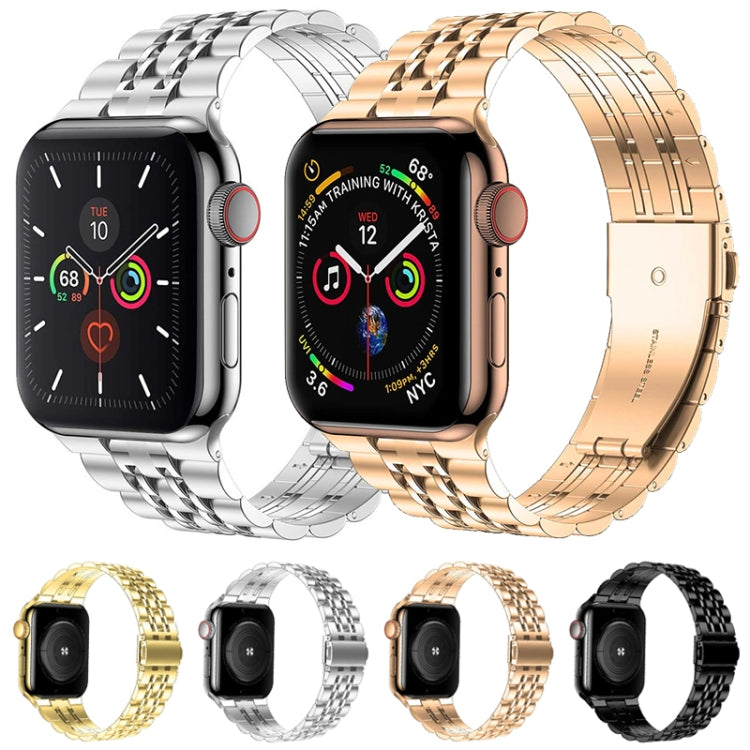 Seven-bead Ultra-thin Stainless Steel Watch Band For Apple Watch Series