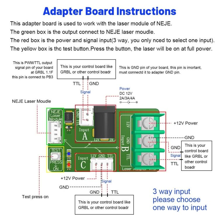 NEJE N25410 2.5W Laser Engraver Module Kits My Store