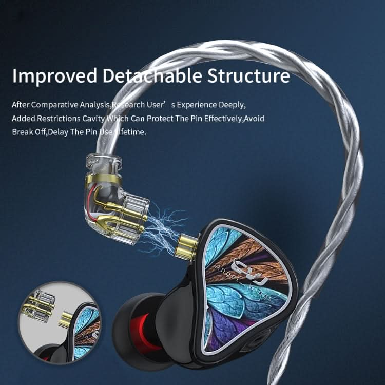 CVJ Angel Wings Hybrid Technology HiFi Music Wired Earphone