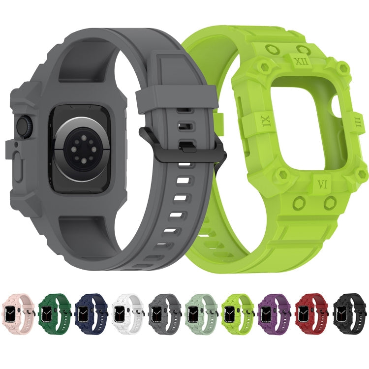 Integrated Silicone Watch Band For Apple Watch Series