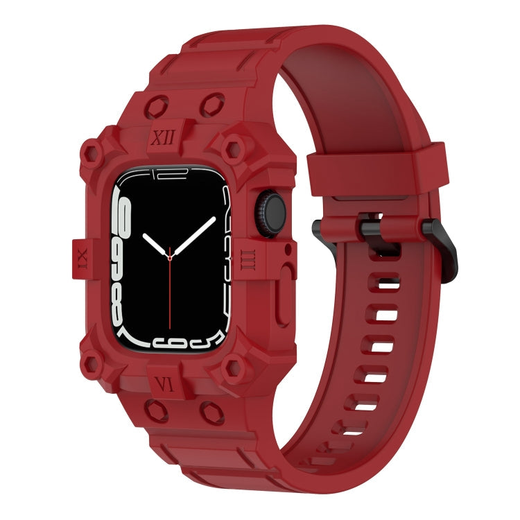 Integrated Silicone Watch Band For Apple Watch Series