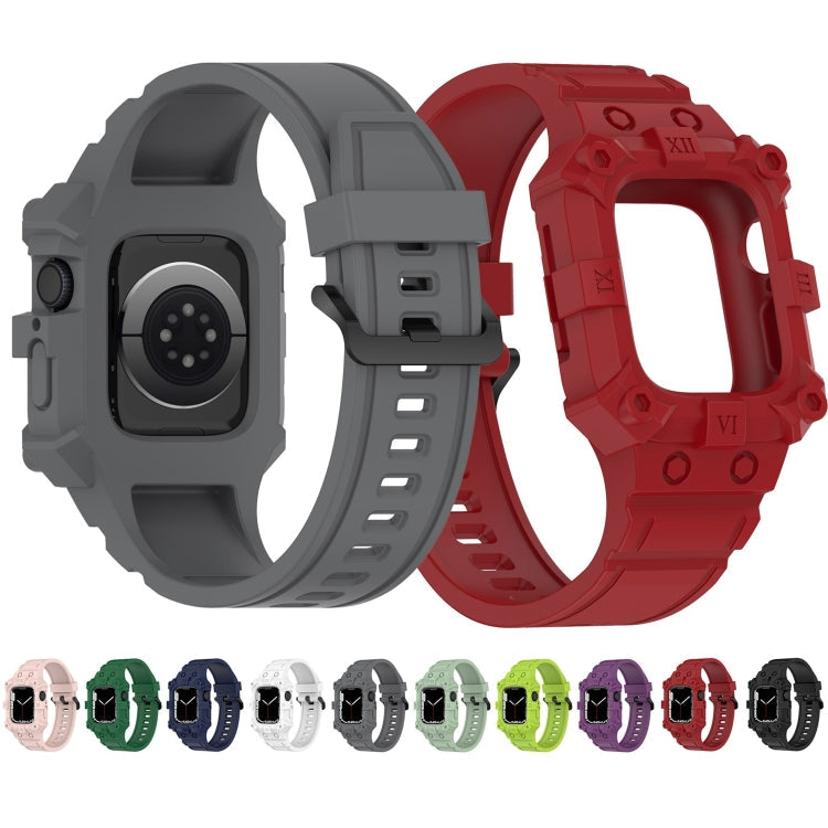 Integrated Silicone Watch Band For Apple Watch Series