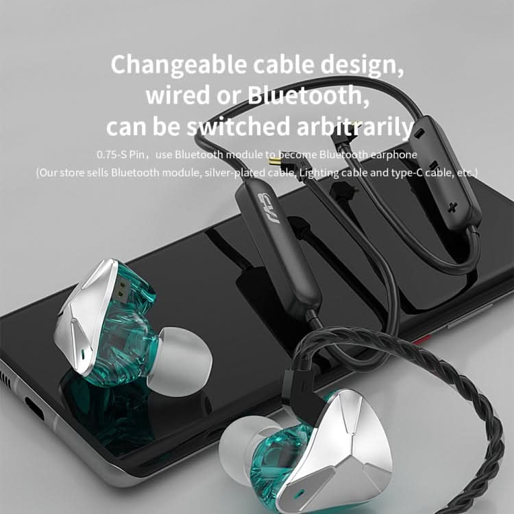 CVJ Demon Double Dynamic Coil HiFi Music Wired Earphone