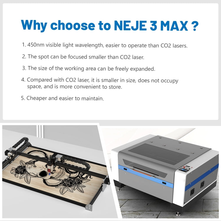 NEJE MASTER 3 MAX Laser Engraver with A40640 Dual Laser Beam Module