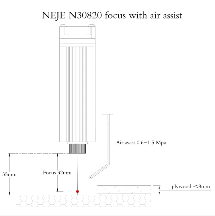 NEJE MASTER 3 Laser Engraver with N30820 Laser Module