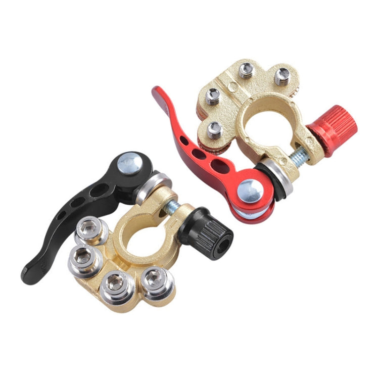 1 Pair Car Battery Terminals Quick Disconnect Cables Connectors, with L Wrench + 40A Terminal + Insulation Pad