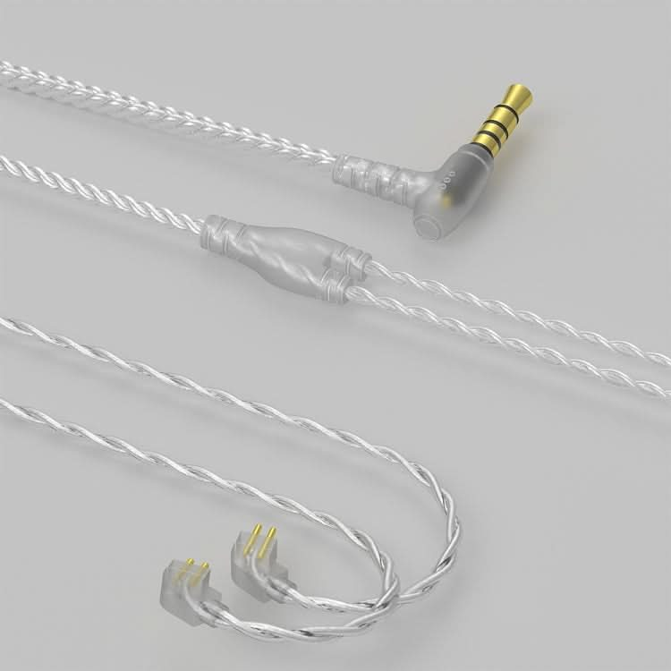 CVJ V7 1.25m 4-Cores Silver-plated 3.5mm Elbow Earphone Cable