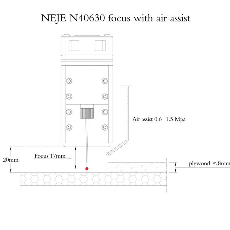 NEJE N40630 7.5W 450nm Laser Engraver Module Kits