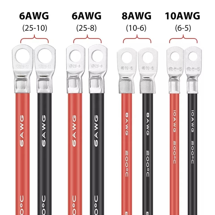 Car 50cm Red + Black Pure Copper Battery Inverter Cable ÎҵÄÉ̵ê