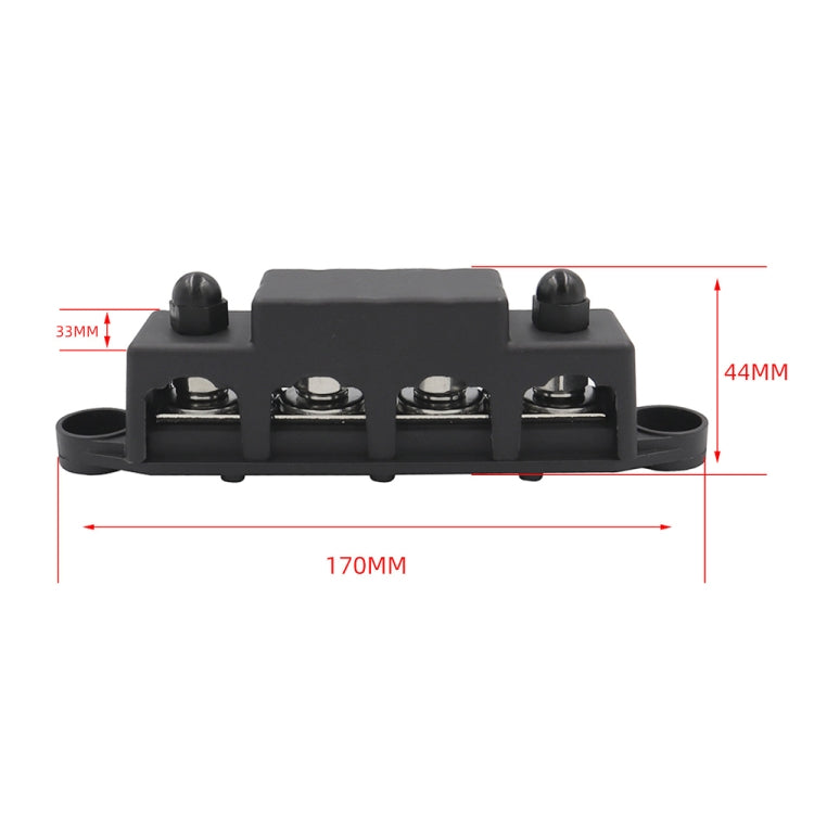 RV Ship High Current Power Distribution Terminal Block with Cover