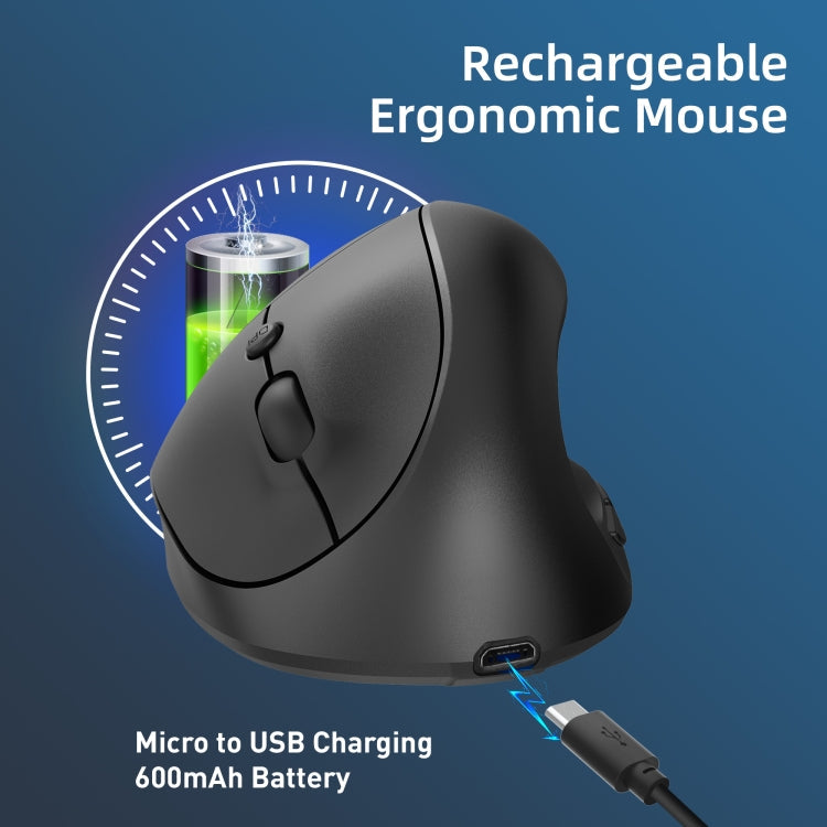 X10 2.4G Wireless Rechargeable Vertical Ergonomic Gaming Mouse