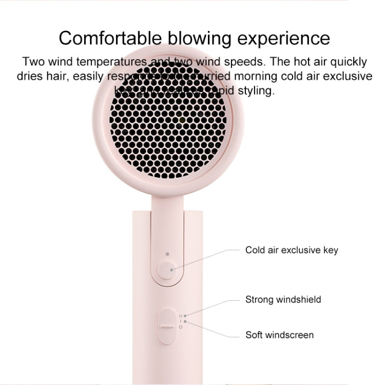 Original Xiaomi Mijia H100 Negative Ion Portable Electric Hair Dryer, US Plug Reluova