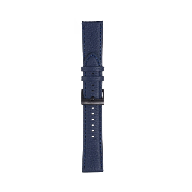 For Samsung Galaxy Watch5 40mm / 44mm Litchi Texture Leather Watch Band