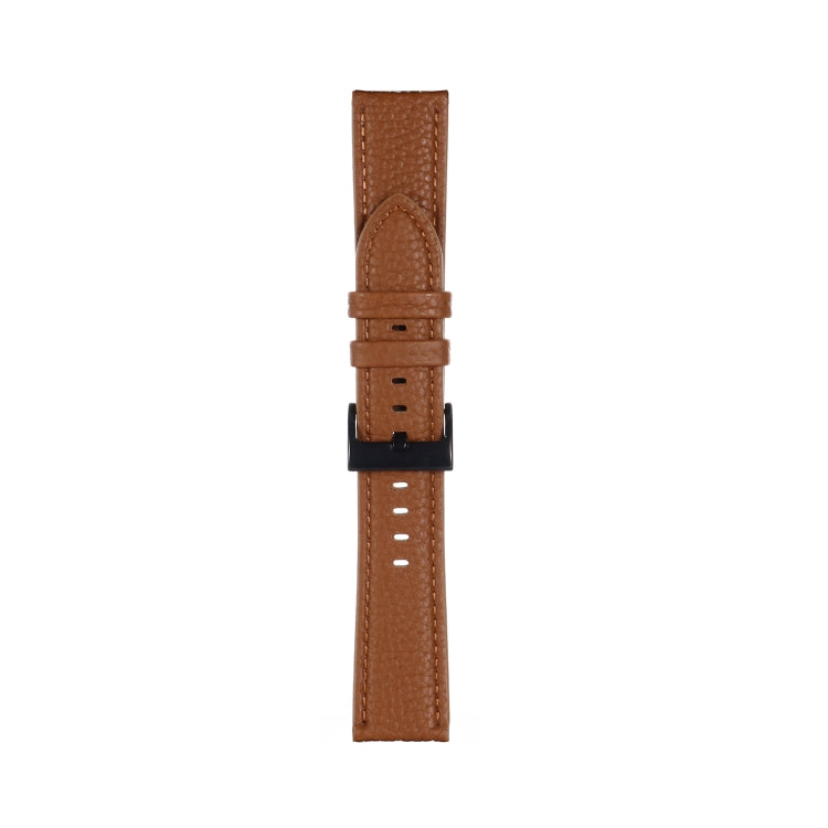 For Samsung Galaxy Watch5 40mm / 44mm Litchi Texture Leather Watch Band