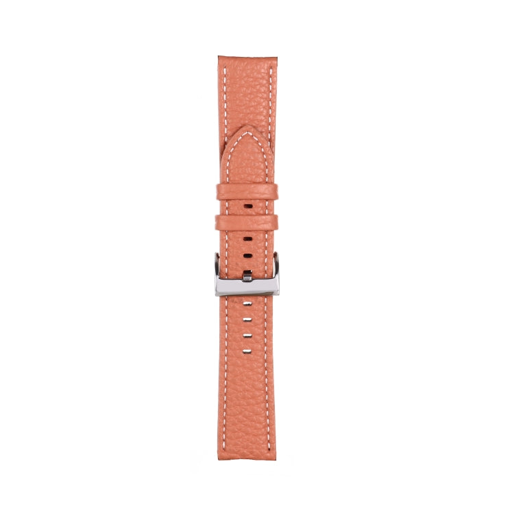 For Samsung Galaxy Watch5 40mm / 44mm Litchi Texture Leather Watch Band