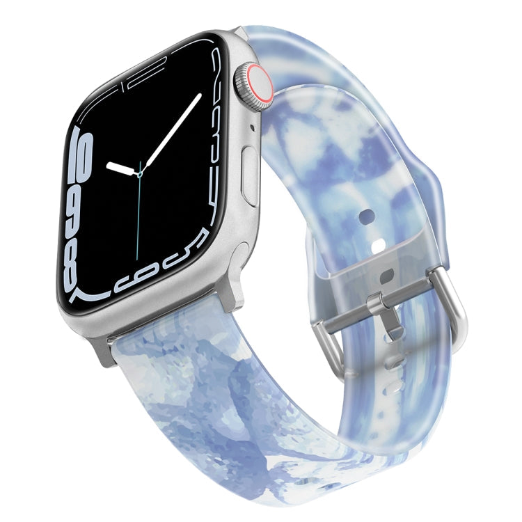 Frosted Translucent Silicone Watch Band For Apple Watch Series