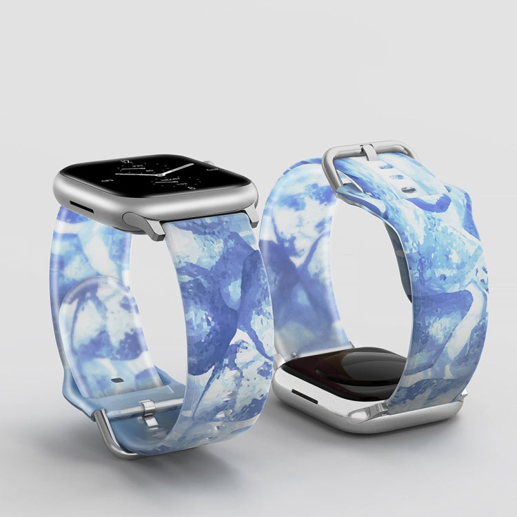 Frosted Translucent Silicone Watch Band For Apple Watch Series