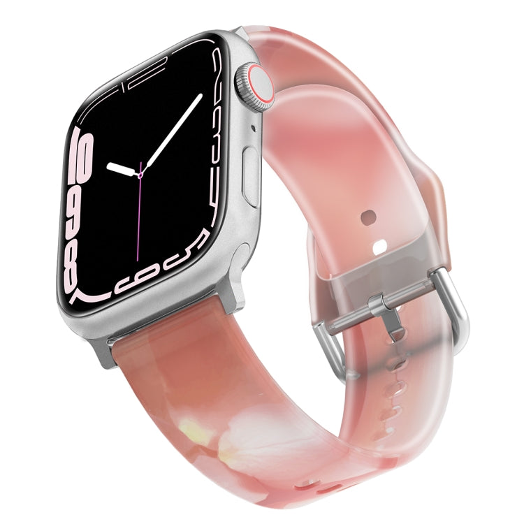 Frosted Translucent Silicone Watch Band For Apple Watch Series