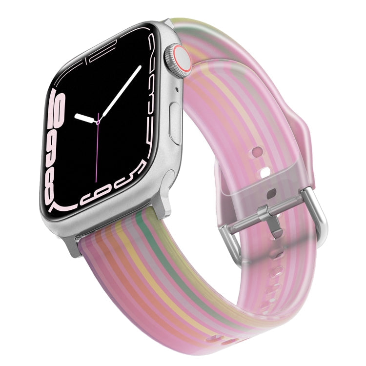 Frosted Translucent Silicone Watch Band For Apple Watch Series