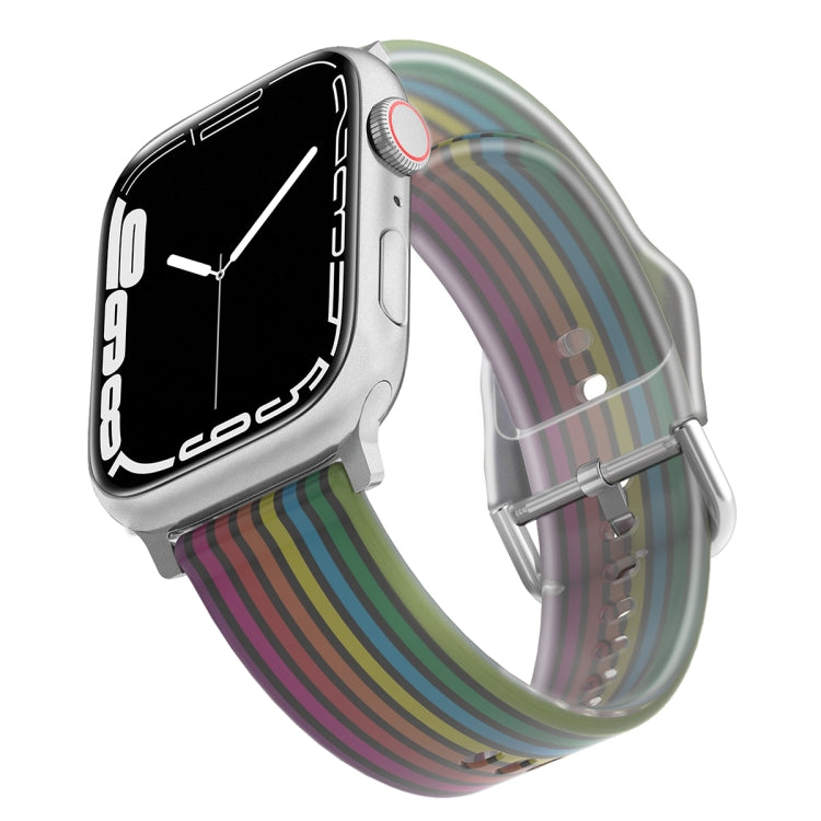 Frosted Translucent Silicone Watch Band For Apple Watch Series