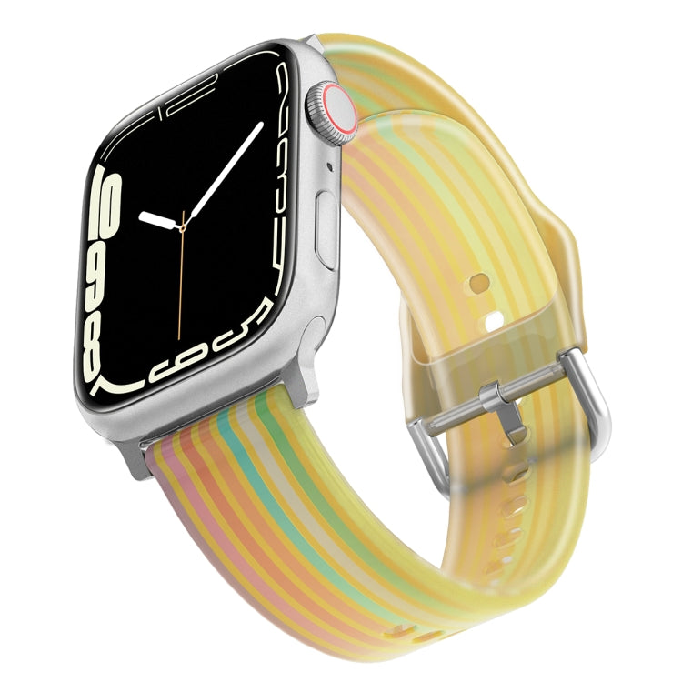 Frosted Translucent Silicone Watch Band For Apple Watch Series