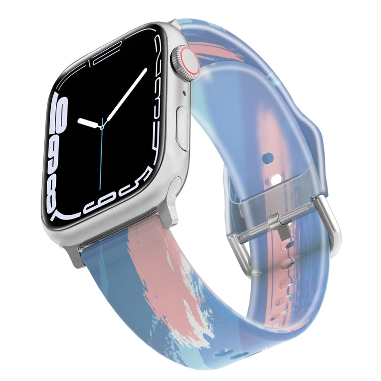 Frosted Translucent Silicone Watch Band For Apple Watch Series