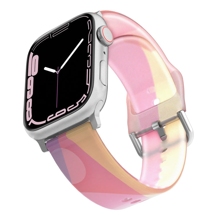 Frosted Translucent Silicone Watch Band For Apple Watch Series