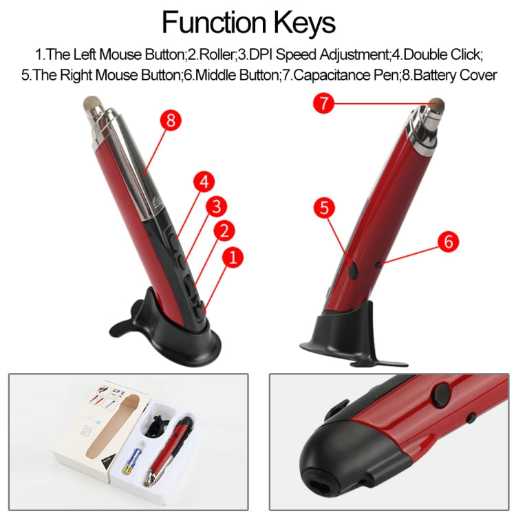 PR-08 Multifunctional Wireless Bluetooth Pen Mouse Capacitive Pen Mouse My Store