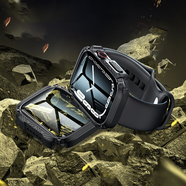 Screen Tempered Glass Film Armor Waterproof Watch Case