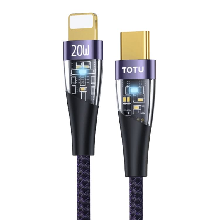 TOTU BPD-011 Ming Series PD 20W Type-C to 8 Pin Fast Charging Data Cable