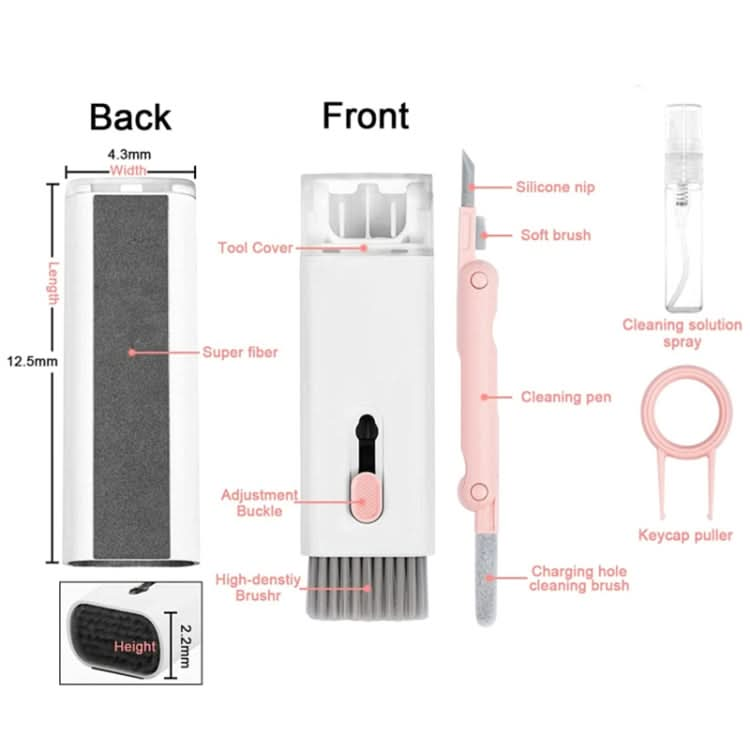 Q6E 7 in 1 Bluetooth Headphone Computer Keyboard Cleaning Tools Set