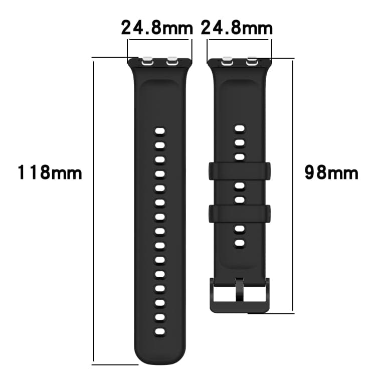 Solid Color Soft Silicone Watch Band