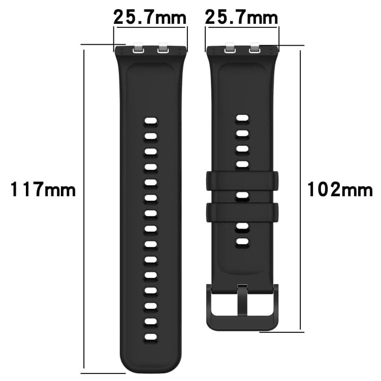 Solid Color Soft Silicone Watch Band