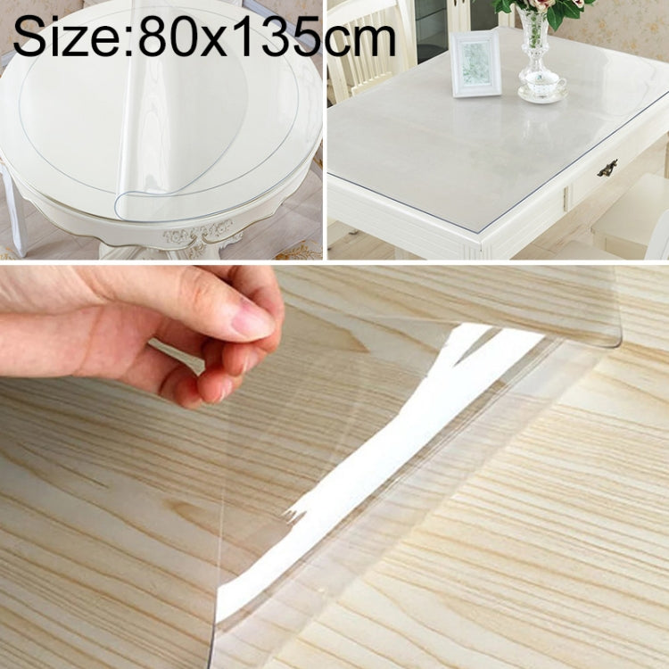 Transparent Soft Glass Tablecloth Household Waterproof Tablecloth PVC Table Mat, Thickness: 1mm My Store