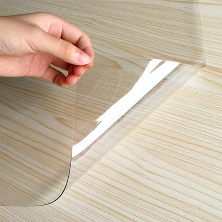 Transparent Soft Glass Tablecloth Household Waterproof Tablecloth PVC Table Mat, Thickness: 1mm My Store