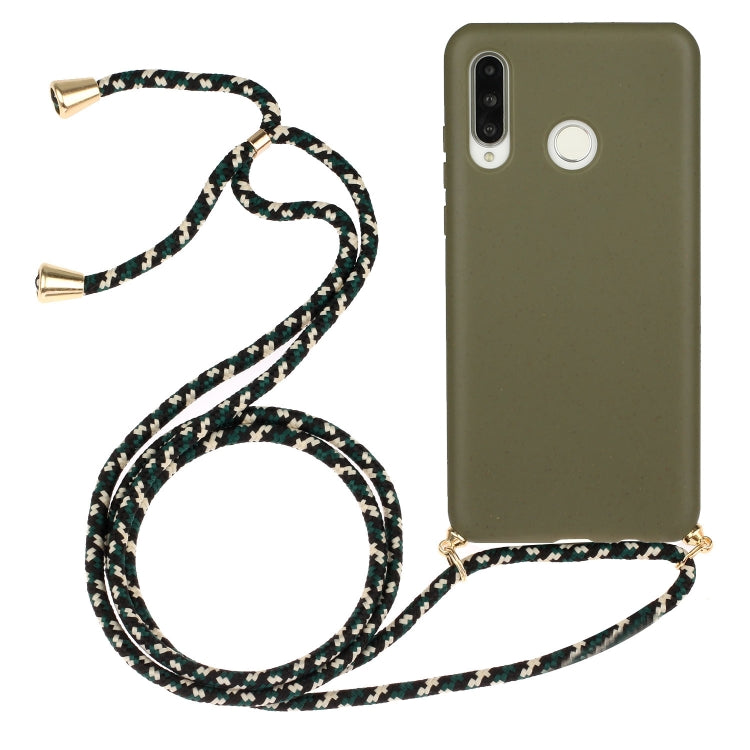 Wheat Straw Material + TPU Protective Case with Lanyard, Series 1