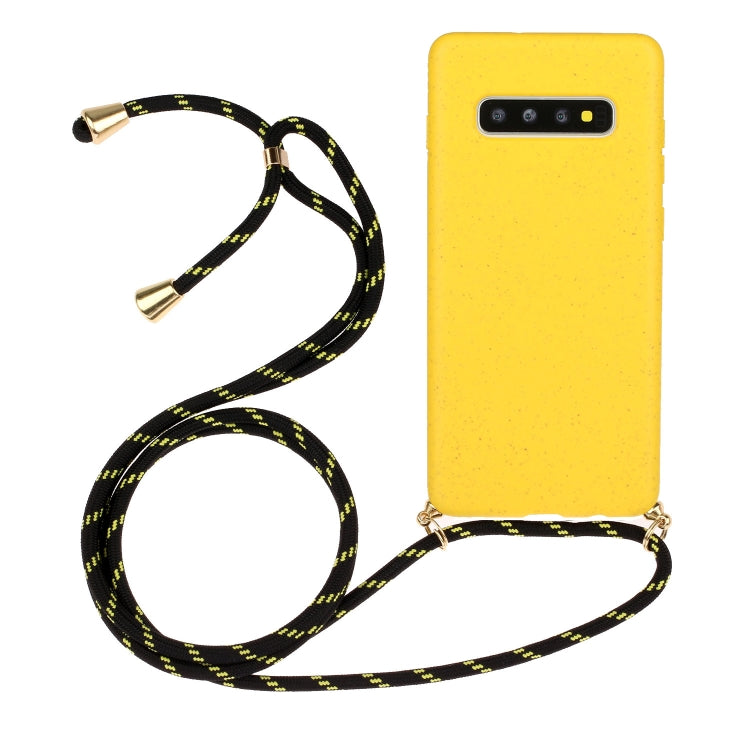 Wheat Straw Material + TPU Protective Case with Lanyard, Series 1