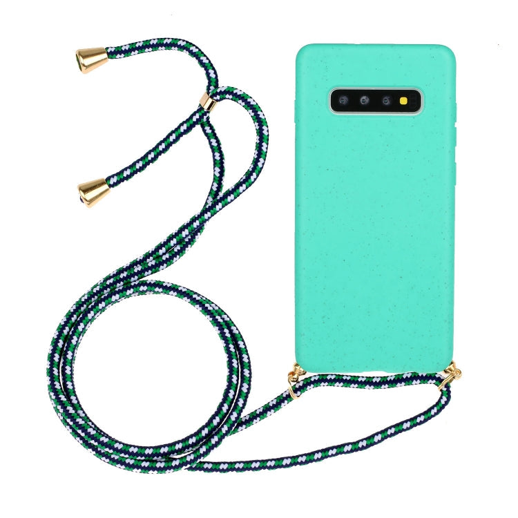 Wheat Straw Material + TPU Protective Case with Lanyard, Series 1