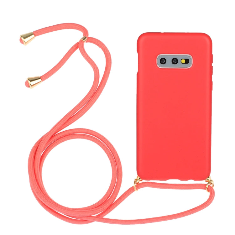 Wheat Straw Material + TPU Protective Case with Lanyard, Series 1