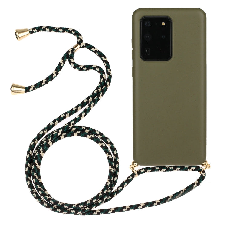 Wheat Straw Material + TPU Protective Case with Lanyard, Series 2