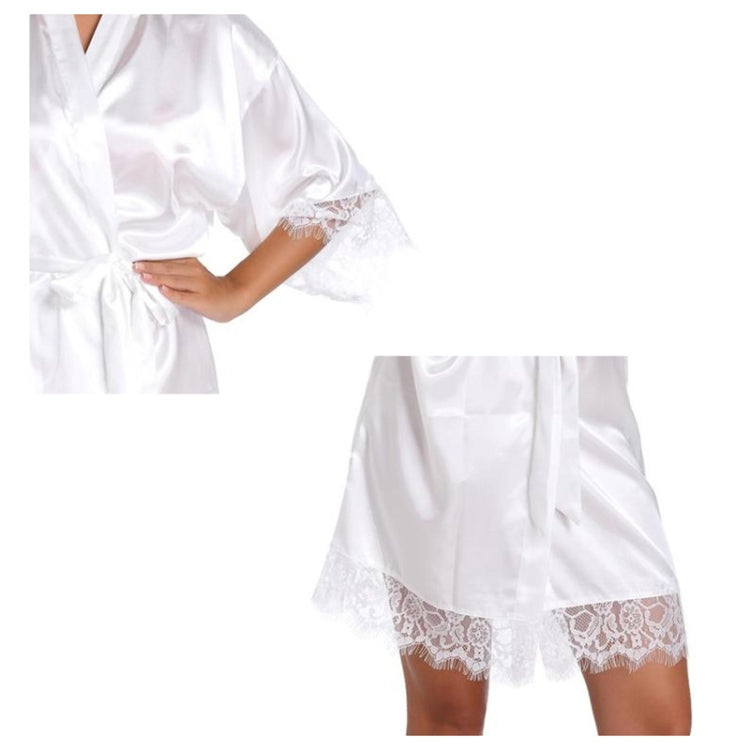 Women Bride Gold Lettering Lace Edge Nightgown My Store